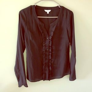 Black button down shirt